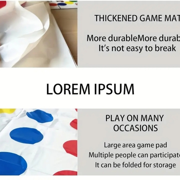 GAME SPINNER CHOICE tribute to TWISTER themed game - Picture 3 of 8